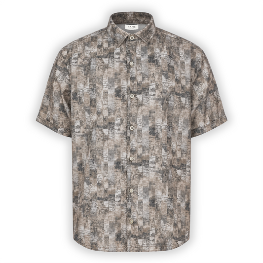 Camisa RAMS de manga corta con estampado abstracto