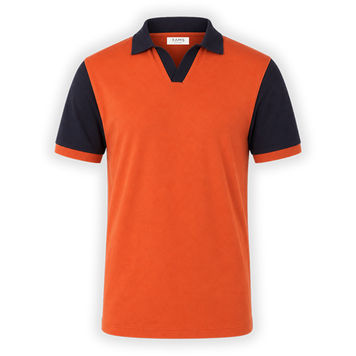 Playera Polo Bicolor Shedron con Azul Marino