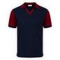 Playera Polo RAMS Bicolor Azul Marino con Vino