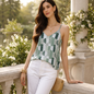 Blusa Casual Mujer Tirantes Ajustables Estampada Cómoda
