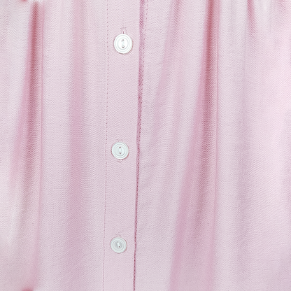 Vestido sin mangas con botones frontales rosa