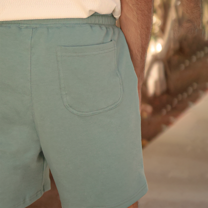 Short Deportivo Hombre Cintura Elástica Cordón Ajustable Verde Pistache