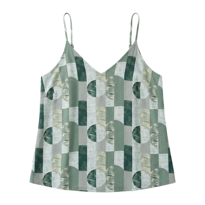 Blusa Casual Mujer Tirantes Ajustables Estampada Cómoda