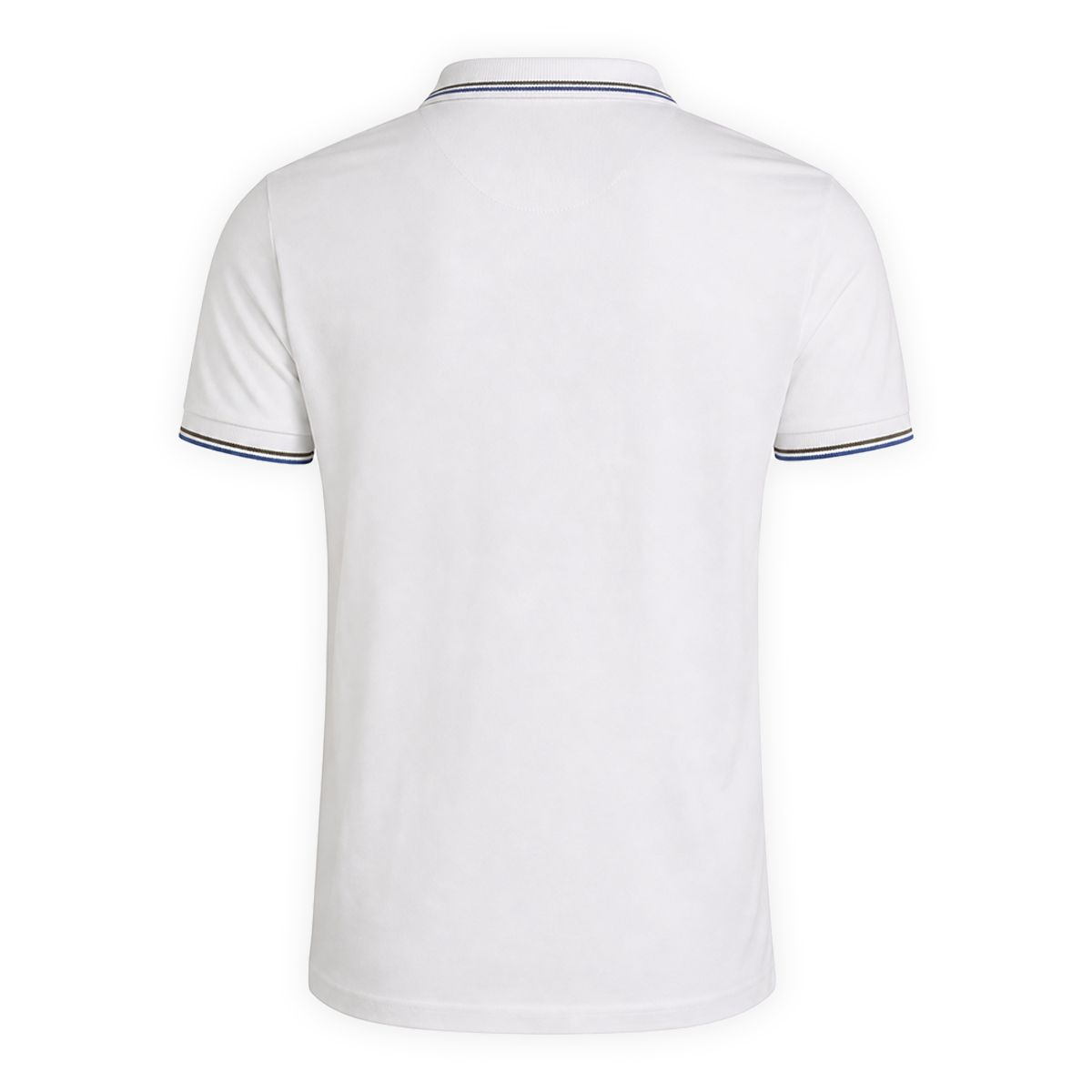 Playera Blanca Tipo Polo Hombre Slim Fit Diseño Moderno Casual