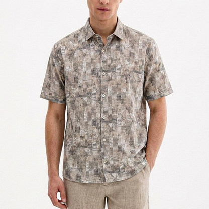 Camisa RAMS de manga corta con estampado abstracto