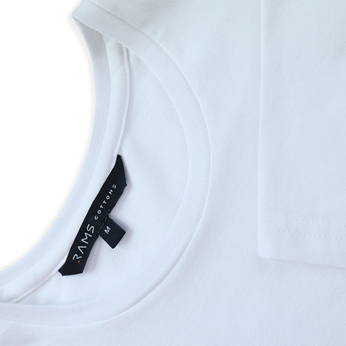 Men's Basic Muscle Fit White Cotton Crew Neck T-Shirt