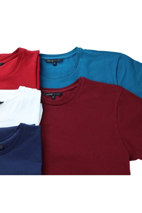 Playera Blanca Básica Muscle Fit de Algodón Cuello Redondo Caballero 